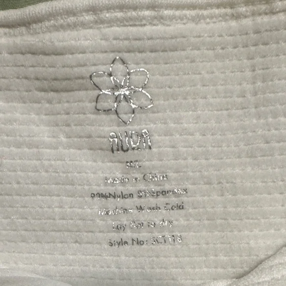 Aura White Ribbed Crop Top - Picture 2 of 3